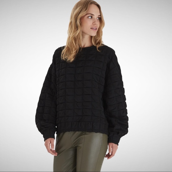 B.Young Byprisa Quilted Pullover Champagne XS - Picture 2 of 15